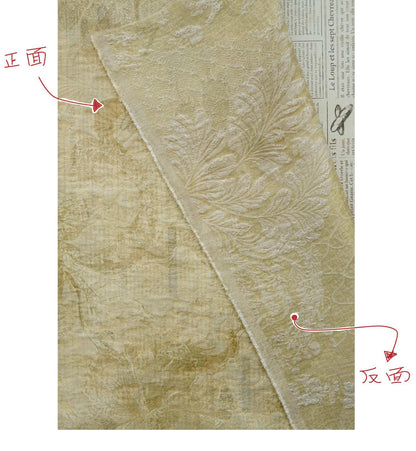 Chinese Jacquard Fabric Spring Summer Embossed Guangjin Brocade Textile – Traditional Hanfu Costume Craft Fabric, 55"Wide