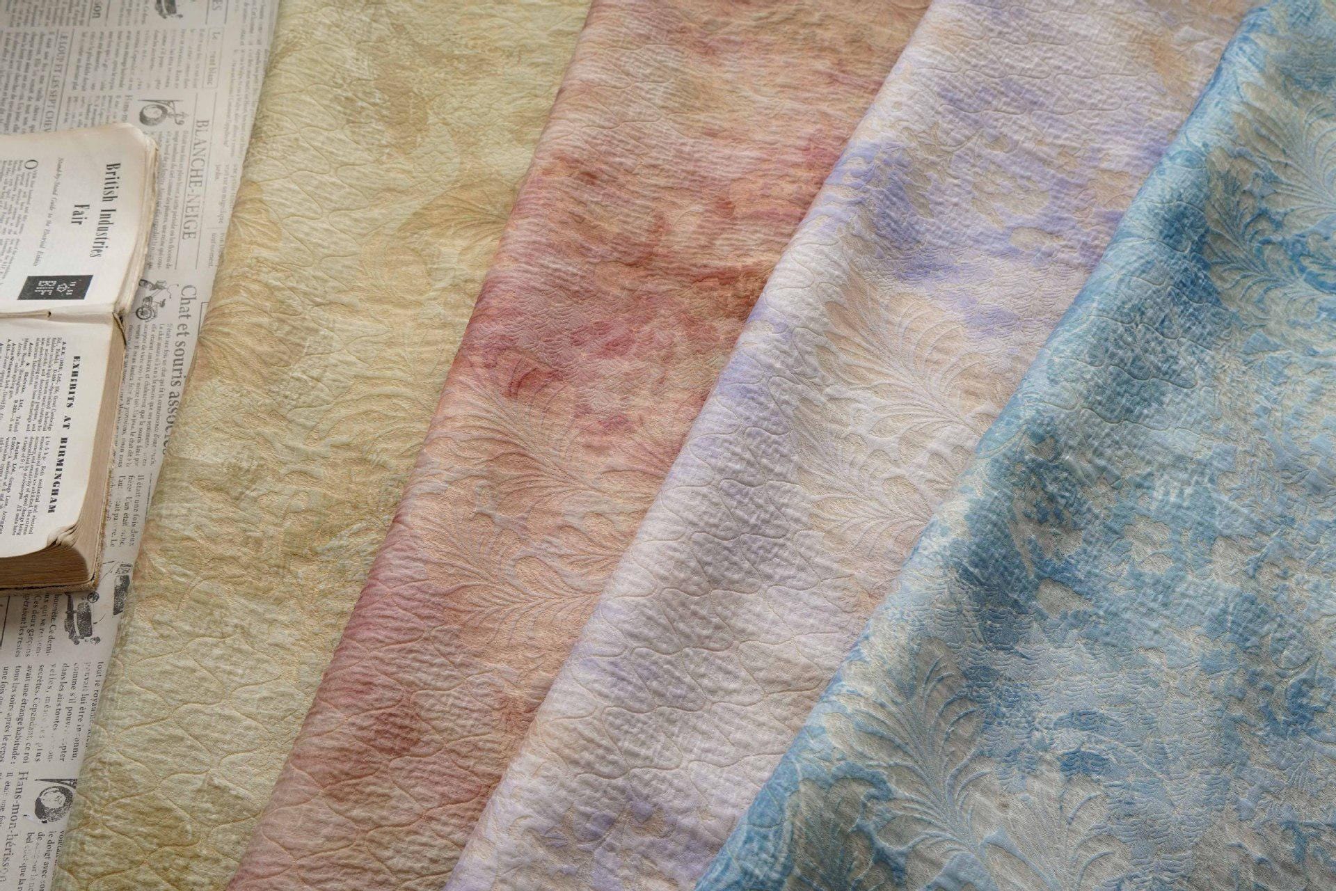 Chinese Jacquard Fabric Spring Summer Embossed Guangjin Brocade Textile – Traditional Hanfu Costume Craft Fabric, 55"Wide