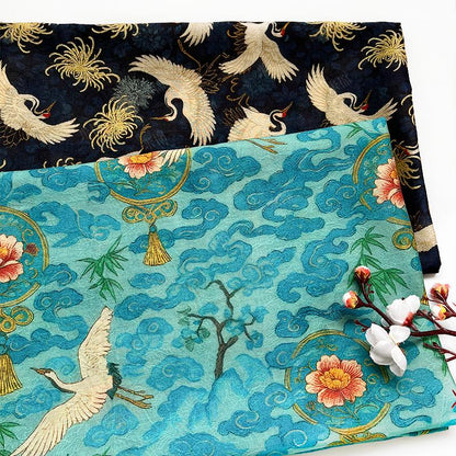 Tencel Jacquard Printed Fabric – Soft Breathable Floral Textile for Fashion, Dresses & DIY Sewing Projects