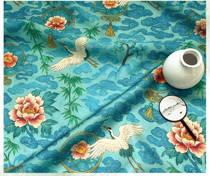 Tencel Jacquard Printed Fabric – Soft Breathable Floral Textile for Fashion, Dresses & DIY Sewing Projects