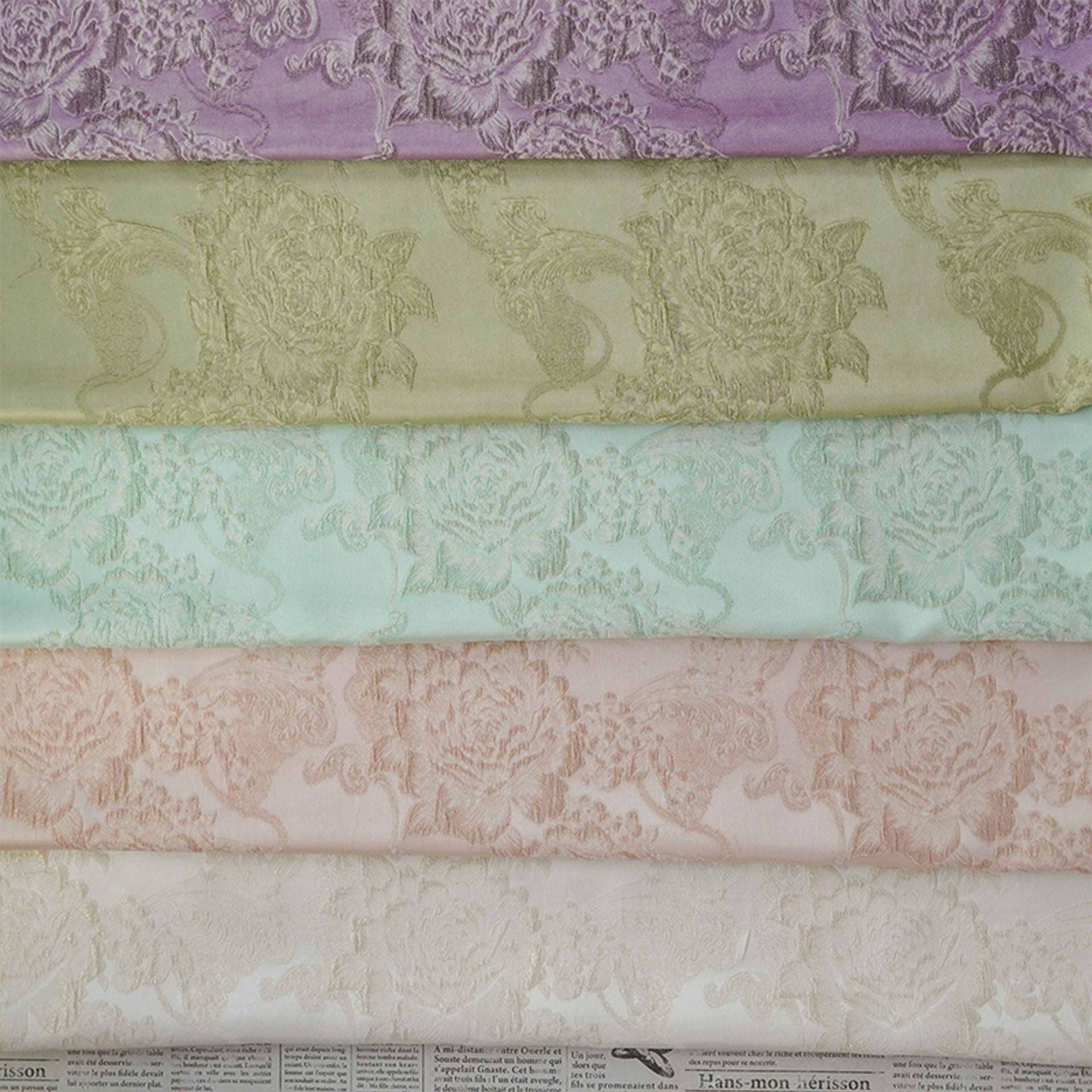 Floral Jacquard Brocade Fabric | Macaron Colors | Rayon Gold Thread Satin | 57" Wide | Dress Lining Hanfu Bridal - Poppylollipop