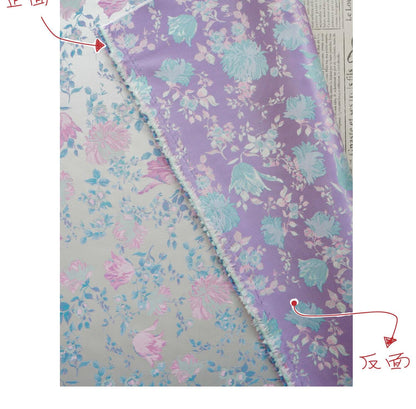 Floral Brocade Fabric, Luxury Woven Textile, Vintage Style Upholstery Craft Material, 55"Wide - Poppylollipop