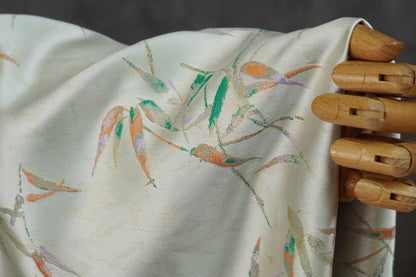 Song Brocade Bamboo Fabric, Chinese Jacquard Textile, Floral Pattern, Sewing Fabric (59" Wide)