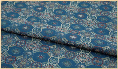 Dragon Brocade Fabric, Baoxiang Floral Pattern Textile, Traditional Jacquard Satin, Tibetan Mongolian Style Fabric, Luxury Upholstery Sewing - Poppylollipop