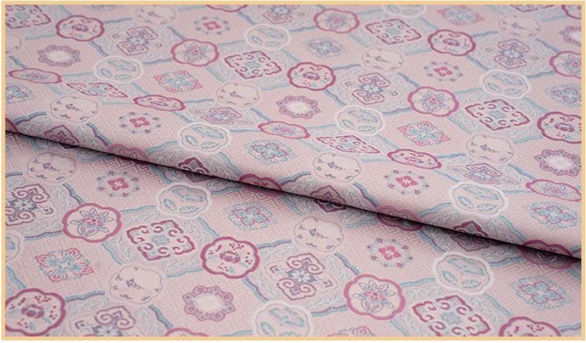 Dragon Brocade Fabric, Baoxiang Floral Pattern Textile, Traditional Jacquard Satin, Tibetan Mongolian Style Fabric, Luxury Upholstery Sewing - Poppylollipop