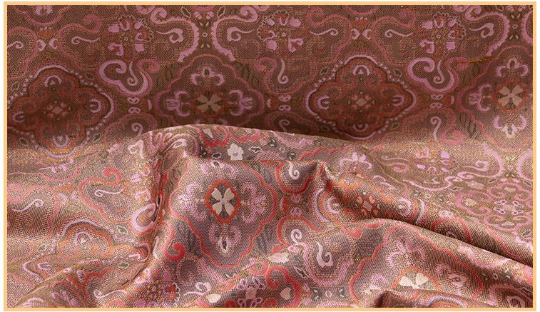 Dunhuang Iridescent Shu Gauze Fabric | Color Shifting Rayon Brocade | Double Sided | 59" Wide | Chinese Vintage Decor - Poppylollipop