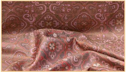 Dunhuang Iridescent Shu Gauze Fabric | Color Shifting Rayon Brocade | Double Sided | 59" Wide | Chinese Vintage Decor - Poppylollipop