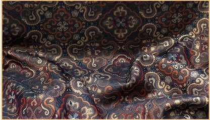 Dunhuang Iridescent Shu Gauze Fabric | Color Shifting Rayon Brocade | Double Sided | 59" Wide | Chinese Vintage Decor - Poppylollipop