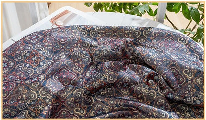 Dunhuang Iridescent Shu Gauze Fabric | Color Shifting Rayon Brocade | Double Sided | 59" Wide | Chinese Vintage Decor - Poppylollipop