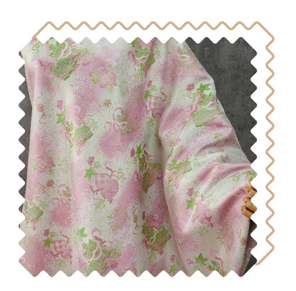 Luxury Song Dynasty Brocade Fabric, Golden Thread Jacquard Textile for Couture, Premium Oriental Silk Woven Material by the Yard - 1 Meter - Poppylollipop