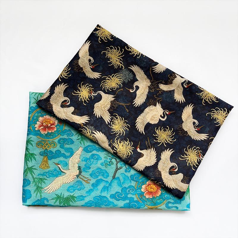 Tencel Jacquard Printed Fabric – Soft Breathable Floral Textile for Fashion, Dresses & DIY Sewing Projects