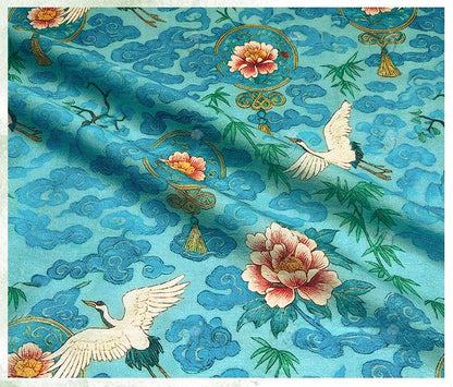 Tencel Jacquard Printed Fabric – Soft Breathable Floral Textile for Fashion, Dresses & DIY Sewing Projects