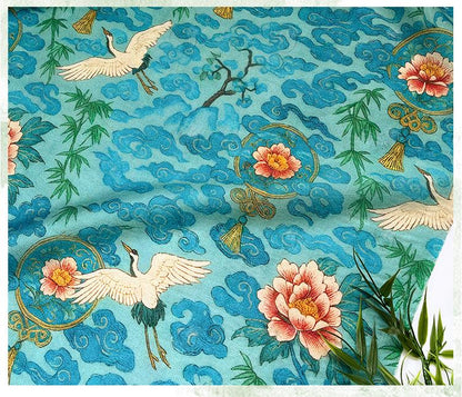 Tencel Jacquard Printed Fabric – Soft Breathable Floral Textile for Fashion, Dresses & DIY Sewing Projects