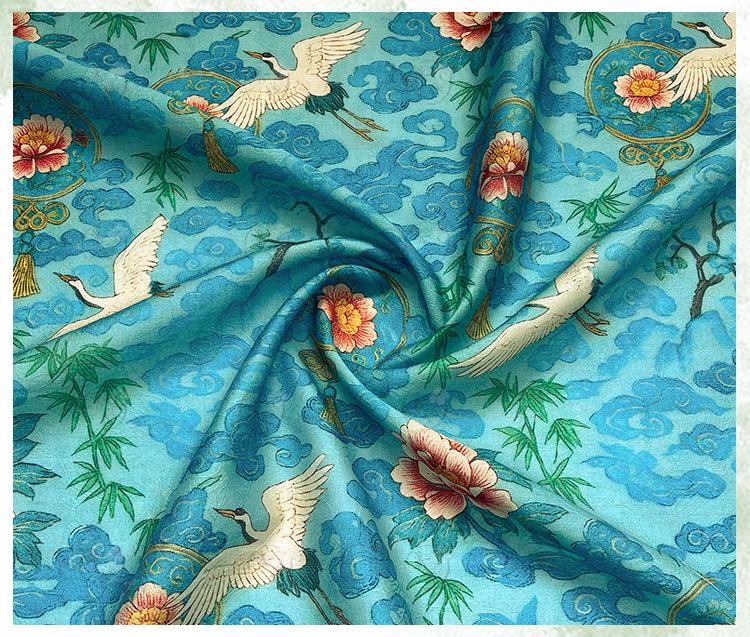 Tencel Jacquard Printed Fabric – Soft Breathable Floral Textile for Fashion, Dresses & DIY Sewing Projects