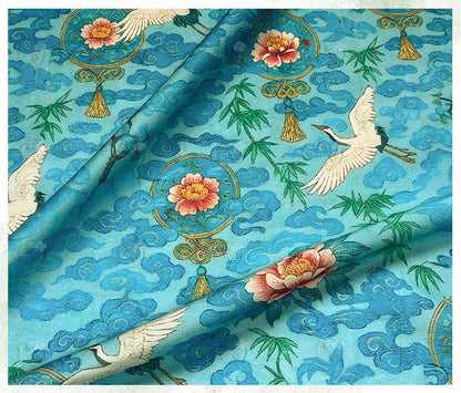 Tencel Jacquard Printed Fabric – Soft Breathable Floral Textile for Fashion, Dresses & DIY Sewing Projects