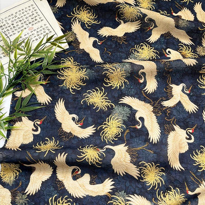 Tencel Jacquard Printed Fabric – Soft Breathable Floral Textile for Fashion, Dresses & DIY Sewing Projects