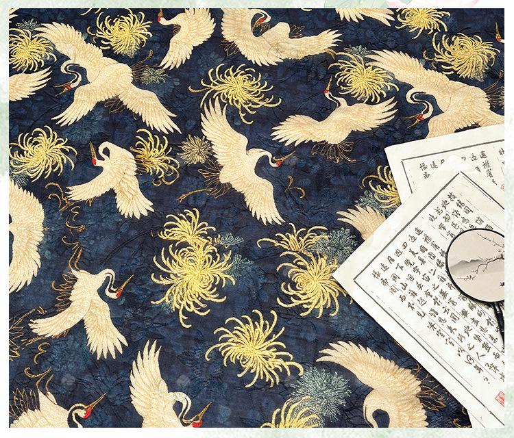 Tencel Jacquard Printed Fabric – Soft Breathable Floral Textile for Fashion, Dresses & DIY Sewing Projects