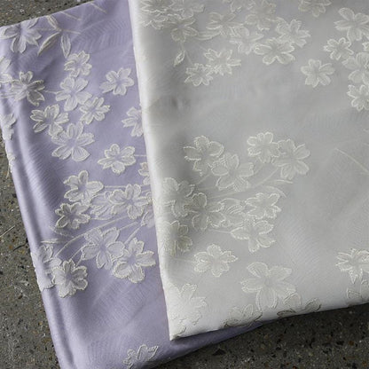 Begonia Floral Jacquard Fabric | Color Woven Brocade | Chinese Flower Pattern | Hanfu Dress Home Decor, 57"Wide - Poppylollipop