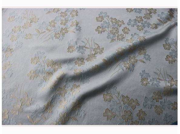 Begonia Floral Jacquard Fabric | Color Woven Brocade | Chinese Flower Pattern | Hanfu Dress Home Decor, 57"Wide - Poppylollipop