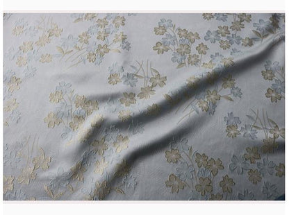 Begonia Floral Jacquard Fabric | Color Woven Brocade | Chinese Flower Pattern | Hanfu Dress Home Decor, 57"Wide - Poppylollipop