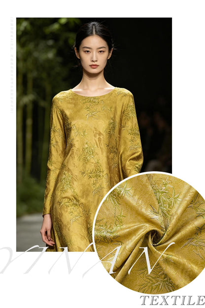 Tonal Jacquard Fabric | Subtle Damask Weave | Self Pattern Brocade | Home Decor Upholstery Dress Lining - Poppylollipop