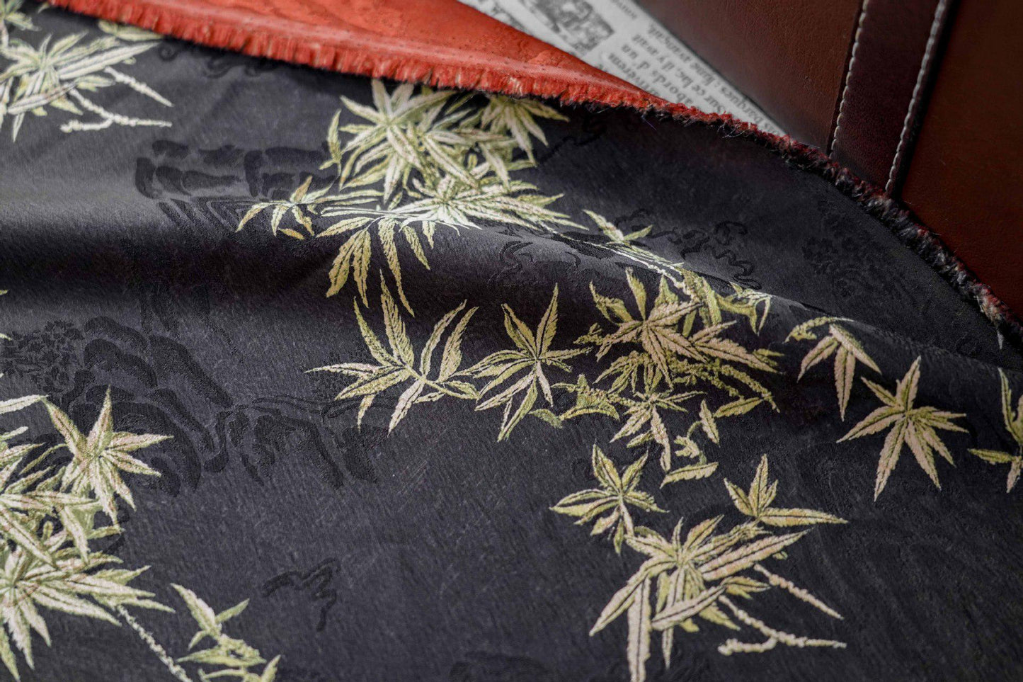 Tonal Jacquard Fabric | Subtle Damask Weave | Self Pattern Brocade | Home Decor Upholstery Dress Lining - Poppylollipop