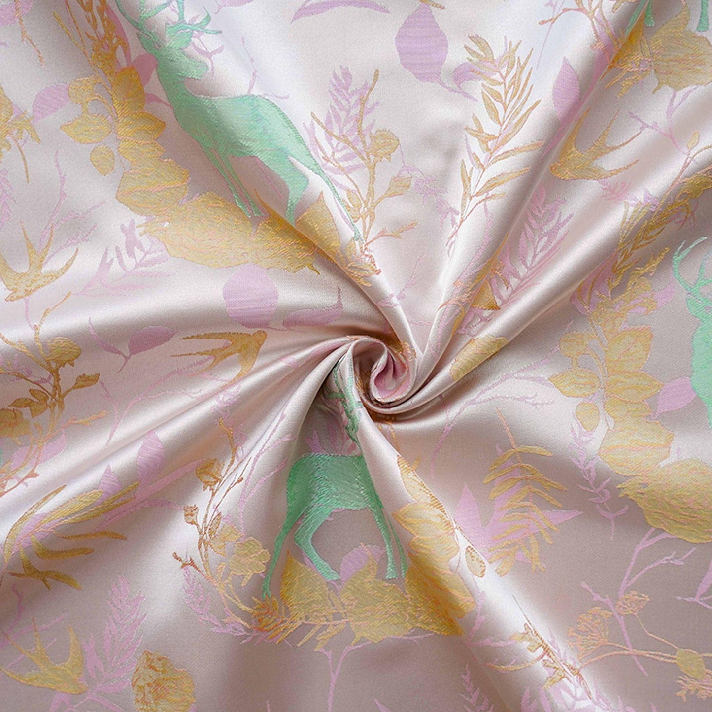 Song Brocade Hanfu Fabric | Color Woven Jacquard | Traditional Chinese Textile | Qipao Tang Suit Cosplay Wedding, 65" - Poppylollipop
