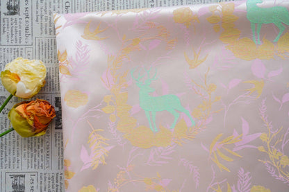 Song Brocade Hanfu Fabric | Color Woven Jacquard | Traditional Chinese Textile | Qipao Tang Suit Cosplay Wedding, 65" - Poppylollipop