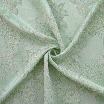 Floral Jacquard Brocade Fabric | Macaron Colors | Rayon Gold Thread Satin | 57" Wide | Dress Lining Hanfu Bridal - Poppylollipop