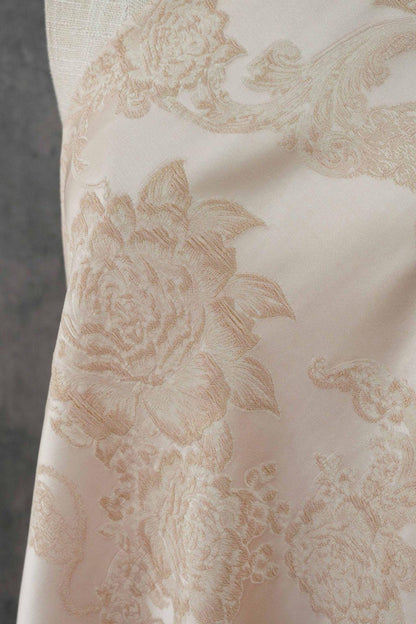 Floral Jacquard Brocade Fabric | Macaron Colors | Rayon Gold Thread Satin | 57" Wide | Dress Lining Hanfu Bridal - Poppylollipop