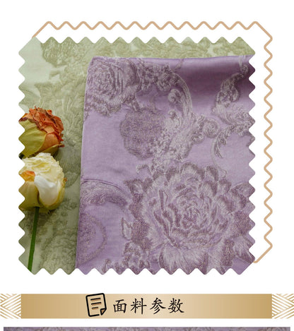Floral Jacquard Brocade Fabric | Macaron Colors | Rayon Gold Thread Satin | 57" Wide | Dress Lining Hanfu Bridal - Poppylollipop
