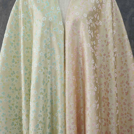Song Brocade Fabric Gold Thread | Ditsy Floral Jacquard | 3 Colors | Vintage Pattern 59" | Hanfu Dress Cosplay - Poppylollipop