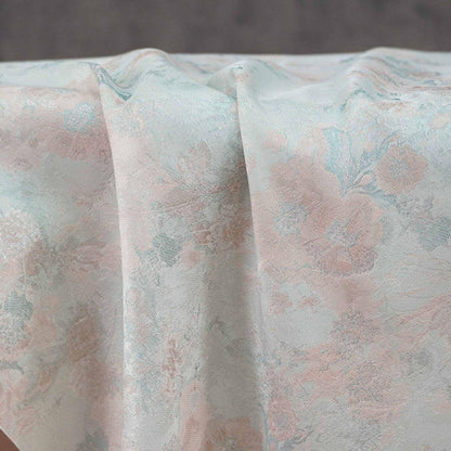 Romantic Oil Painting Floral Metallic Jacquard Fabric | Elegant Brocade Upholstery & Dress Fabric | Luxury Decorative Textile - Poppylollipop