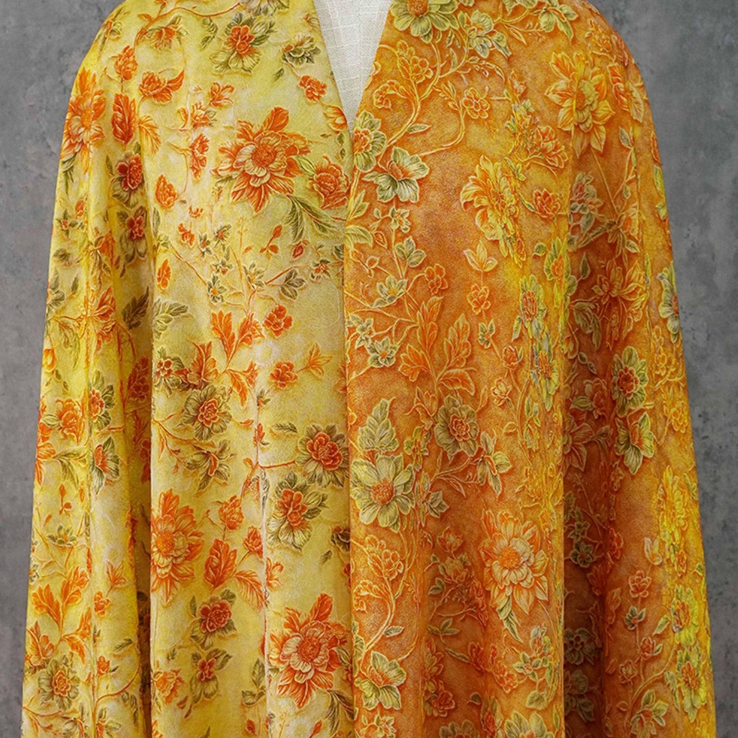 Elegant Vine Brocade Fabric by Yard, Lightweight Floral Jacquard with Soft Sheen, Oriental Decorative Textile for Sewing Decor