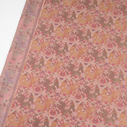 Dunhuang Iridescent Shu Gauze Fabric | Color Shifting Rayon Brocade | Double Sided | 59" Wide | Chinese Vintage Decor - Poppylollipop