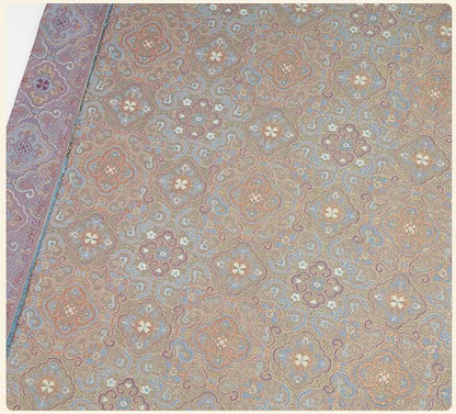 Dunhuang Iridescent Shu Gauze Fabric | Color Shifting Rayon Brocade | Double Sided | 59" Wide | Chinese Vintage Decor - Poppylollipop