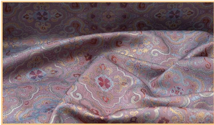 Dunhuang Iridescent Shu Gauze Fabric | Color Shifting Rayon Brocade | Double Sided | 59" Wide | Chinese Vintage Decor - Poppylollipop