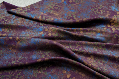 Vintage Floral Jacquard Fabric by Yard, Botanical Vine Upholstery Textile, Elegant Decorative Brocade Fabric for Crafts Sewing Decor - Poppylollipop