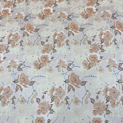 Qilin Peony Jacquard Fabric | Cloud Brocade Song Brocade | New Chinese Style | Hanfu Cosplay Wedding Decor, 57" - Poppylollipop