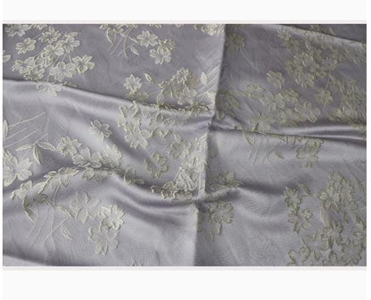 Begonia Floral Jacquard Fabric | Color Woven Brocade | Chinese Flower Pattern | Hanfu Dress Home Decor, 57"Wide - Poppylollipop