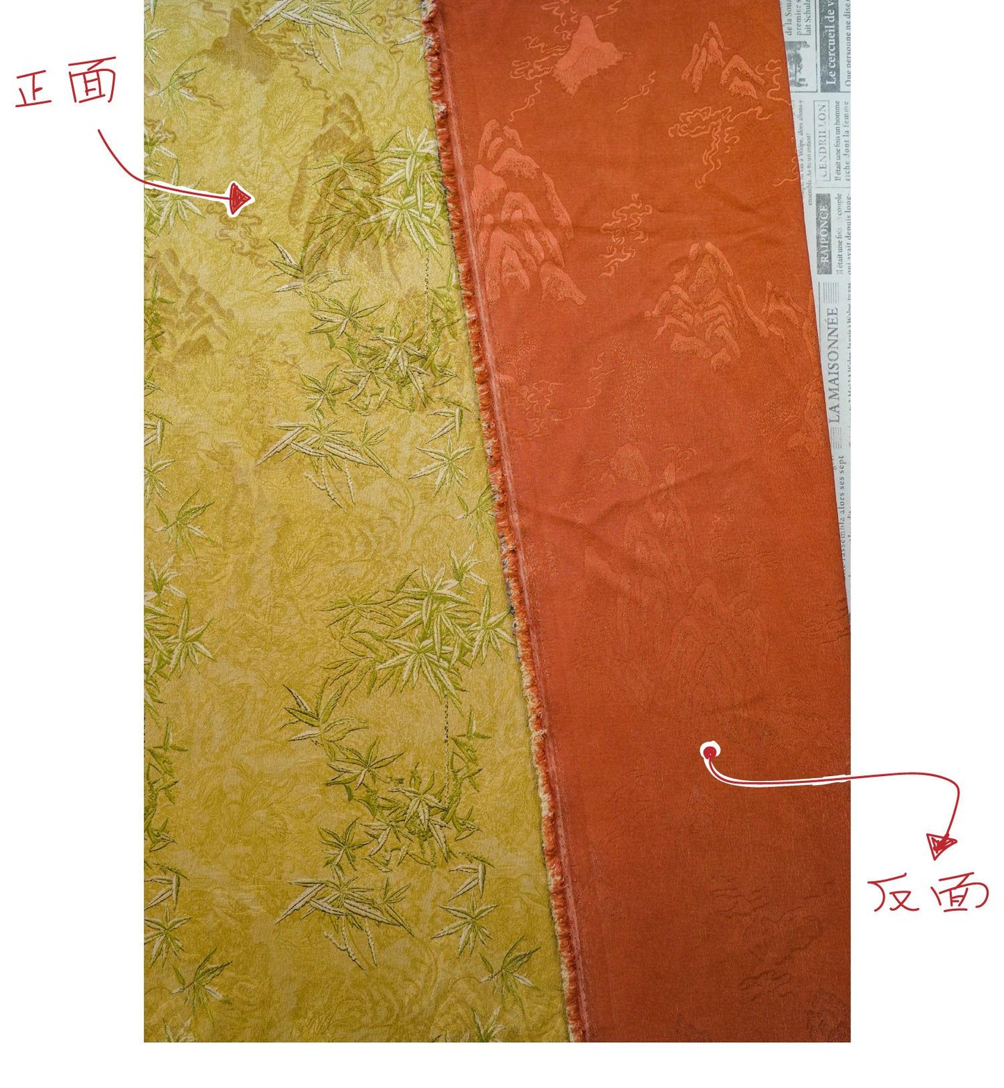 Tonal Jacquard Fabric | Subtle Damask Weave | Self Pattern Brocade | Home Decor Upholstery Dress Lining - Poppylollipop