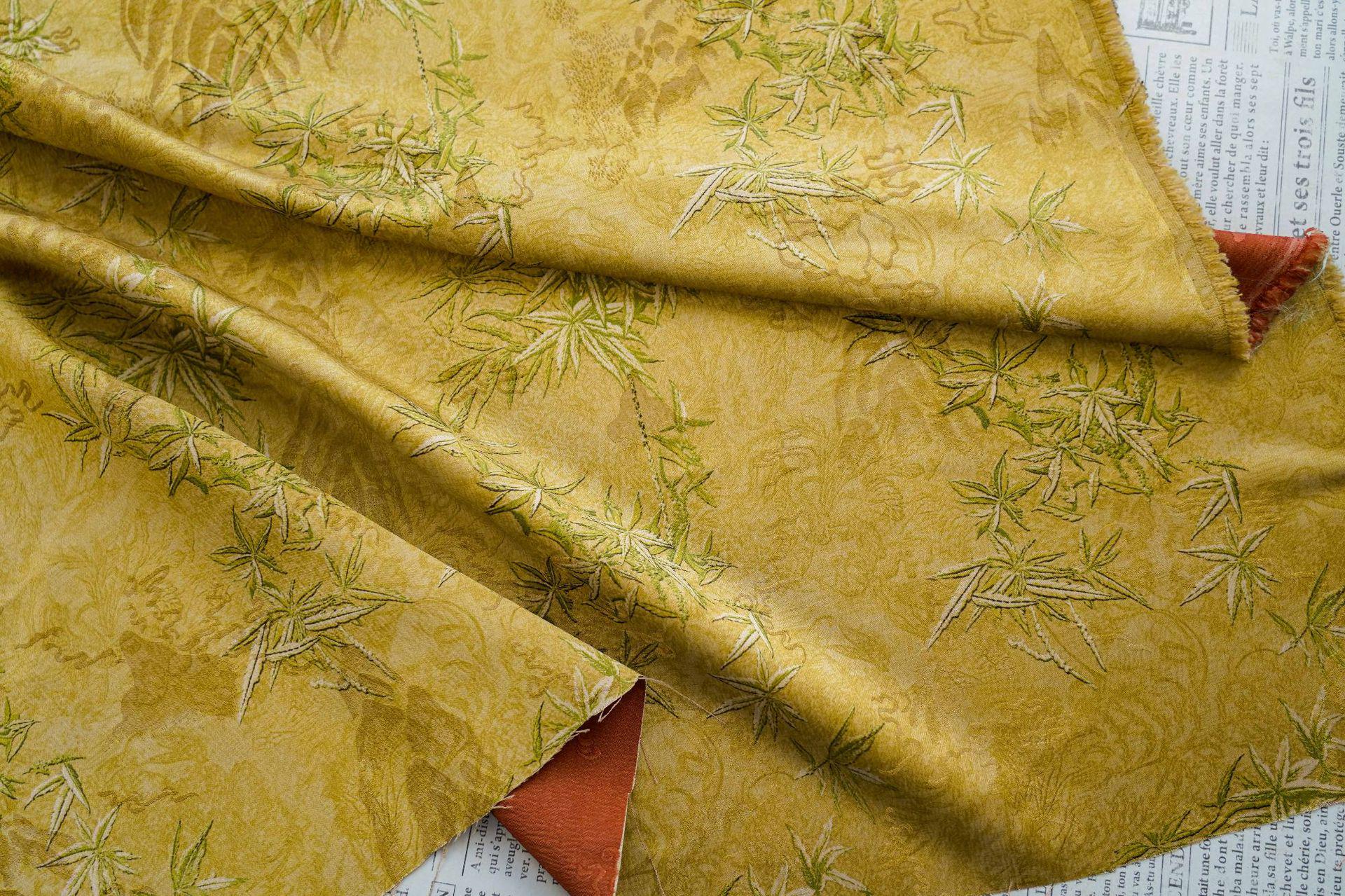 Tonal Jacquard Fabric | Subtle Damask Weave | Self Pattern Brocade | Home Decor Upholstery Dress Lining - Poppylollipop