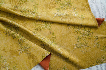 Tonal Jacquard Fabric | Subtle Damask Weave | Self Pattern Brocade | Home Decor Upholstery Dress Lining - Poppylollipop