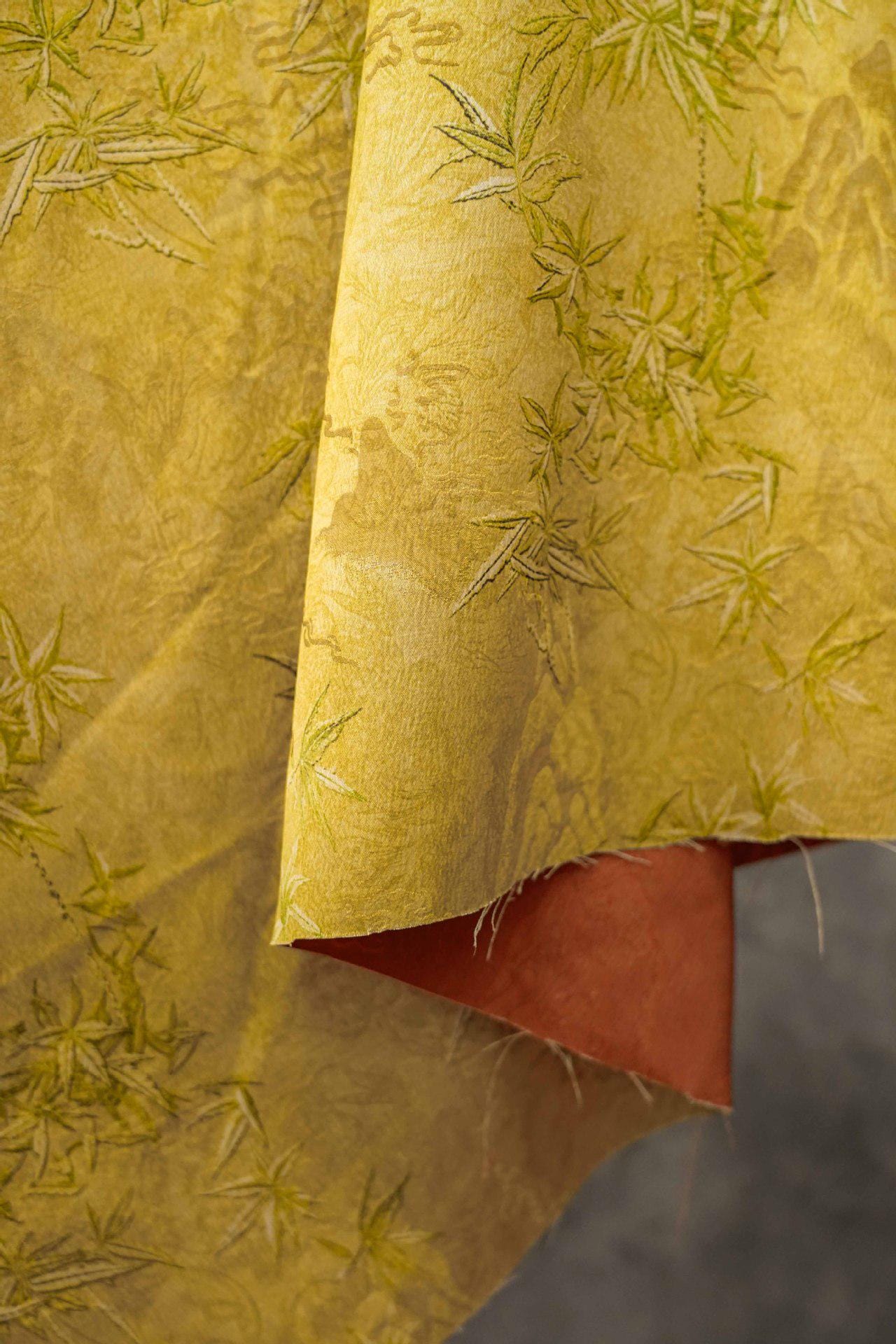 Tonal Jacquard Fabric | Subtle Damask Weave | Self Pattern Brocade | Home Decor Upholstery Dress Lining - Poppylollipop