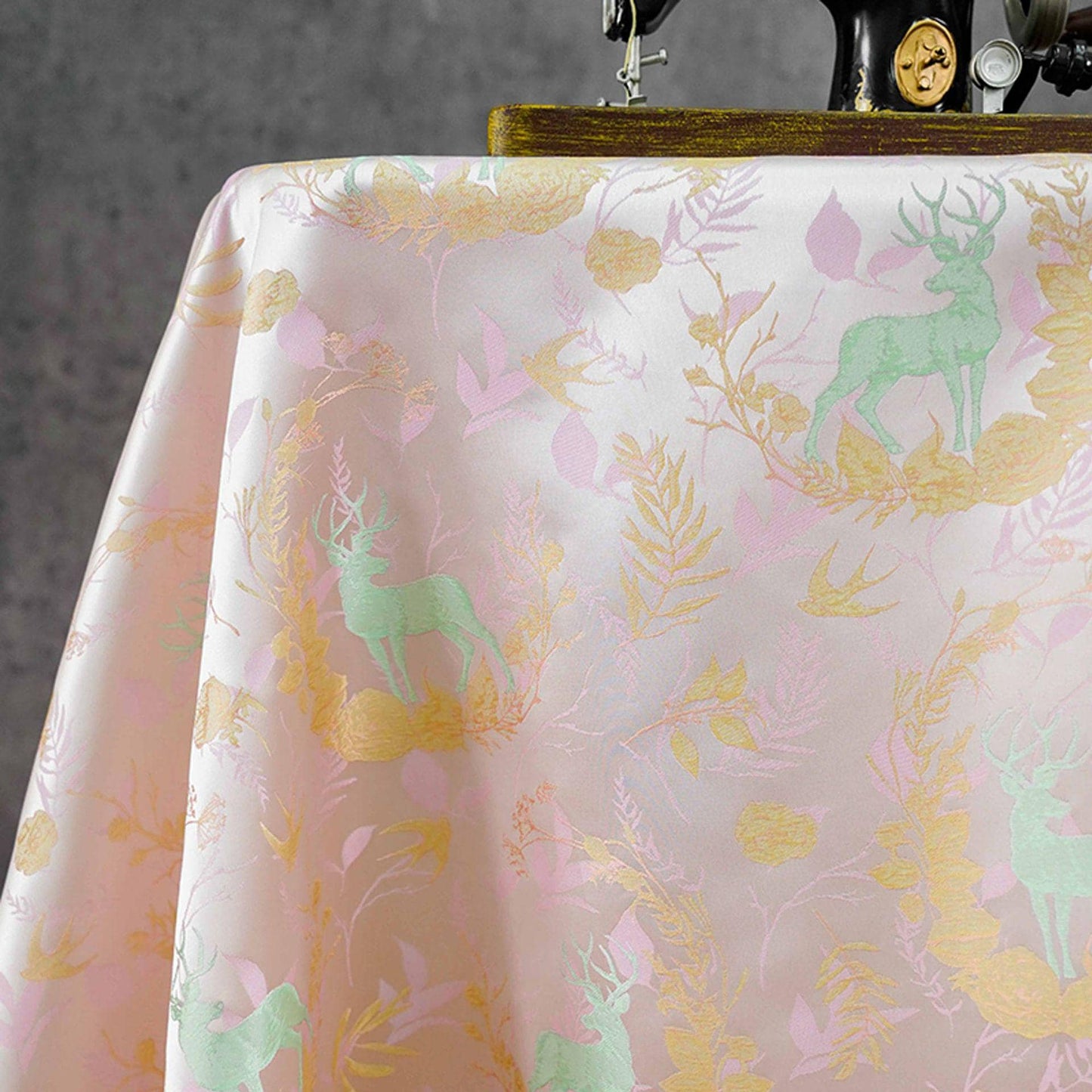 Song Brocade Hanfu Fabric | Color Woven Jacquard | Traditional Chinese Textile | Qipao Tang Suit Cosplay Wedding, 65" - Poppylollipop