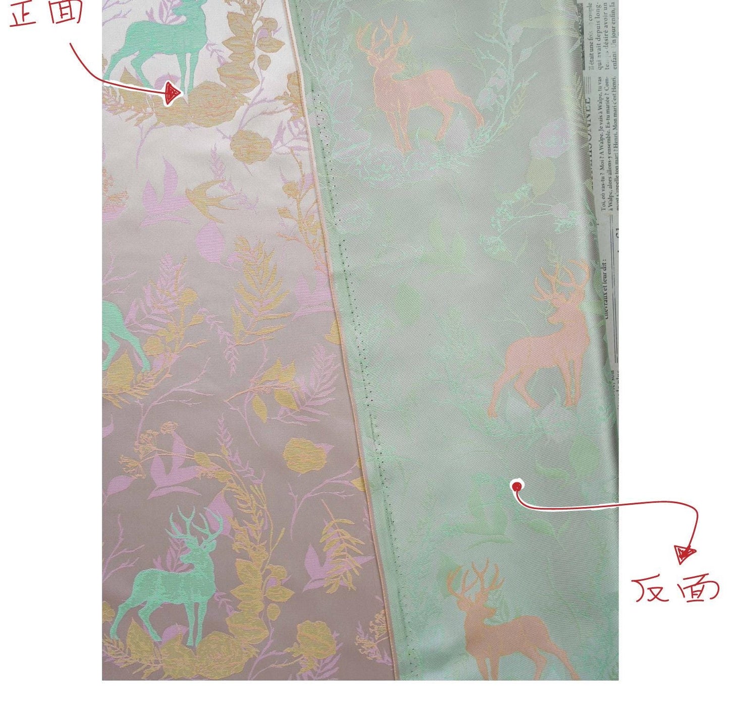 Song Brocade Hanfu Fabric | Color Woven Jacquard | Traditional Chinese Textile | Qipao Tang Suit Cosplay Wedding, 65" - Poppylollipop