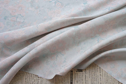 Romantic Oil Painting Floral Metallic Jacquard Fabric | Elegant Brocade Upholstery & Dress Fabric | Luxury Decorative Textile - Poppylollipop