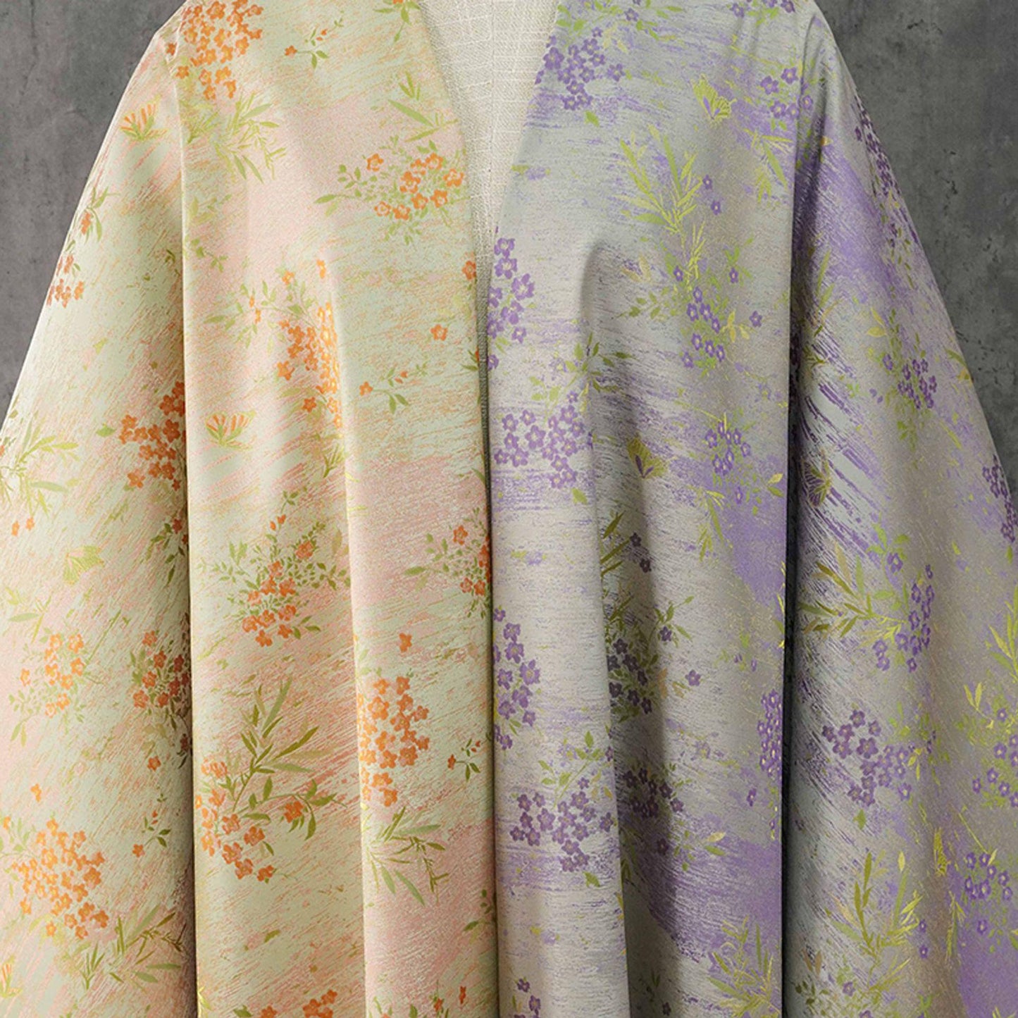 Butterfly Floral Brocade Fabric by Yard, Vintage Jacquard Dress Fabric, Decorative Textile for Bags Jewelry Box Crafts, 65"Wide