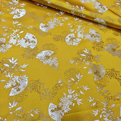 Chinese Brocade Satin Fabric by Yard, Window Pattern Jacquard Fabric, Soft Smooth Damask Textile for Dress Upholstery Decor, 3 Colors - Poppylollipop