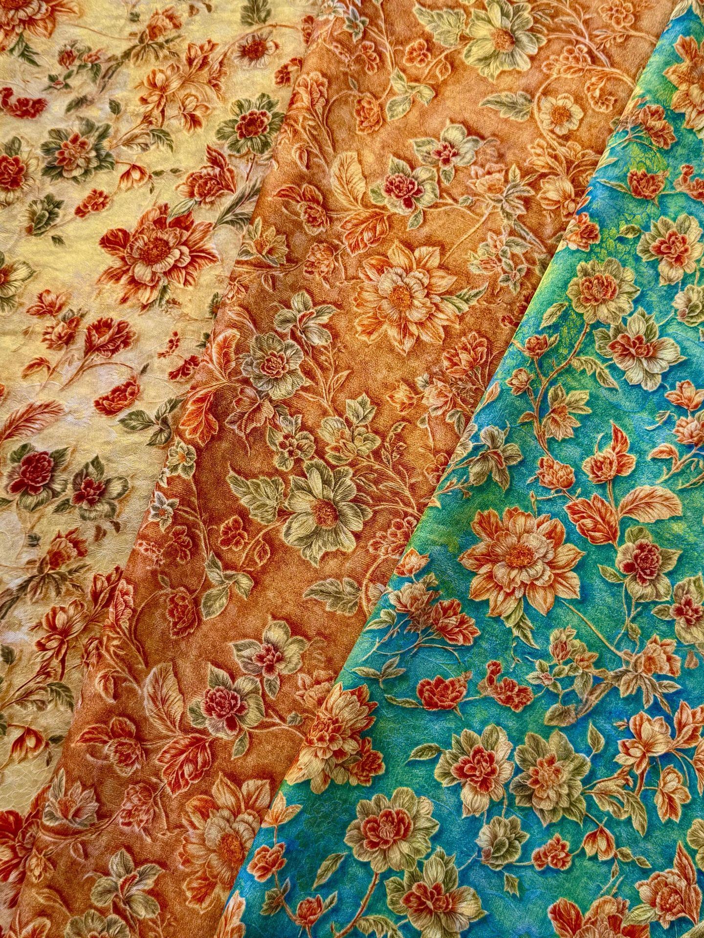 Elegant Vine Brocade Fabric by Yard, Lightweight Floral Jacquard with Soft Sheen, Oriental Decorative Textile for Sewing Decor